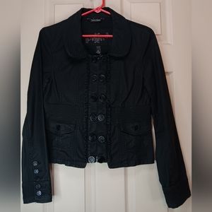 White House Black Market Button Up Blazer - Black - Size 6